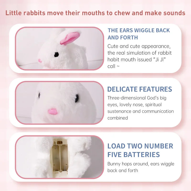 Children's Bunny Puppy Pet Electric Stuffed Toy Girl