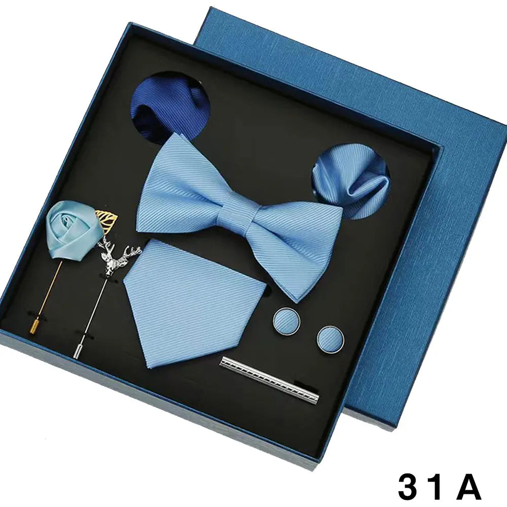 8pcs Luxury Mens Ties Set In Gift Box