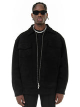 Vintage High Street Suede Material Crock Jacket With
