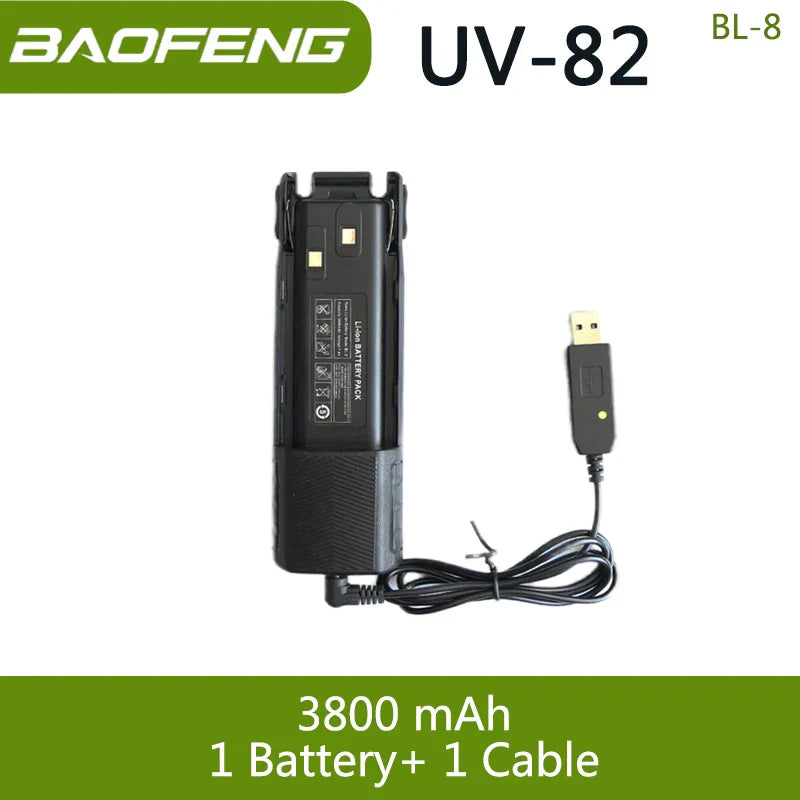 Baofeng UV 82 BL-8 Battery Walkie Talkie Ham