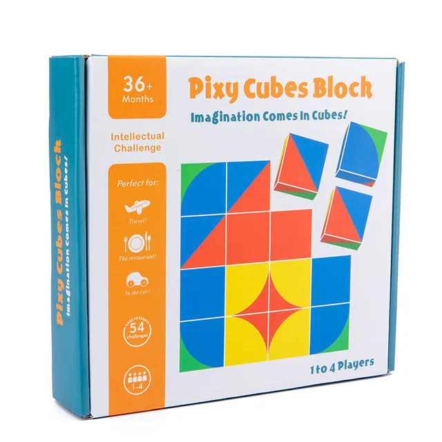 New 3D Montessori Geometry Puzzles Building Block Face