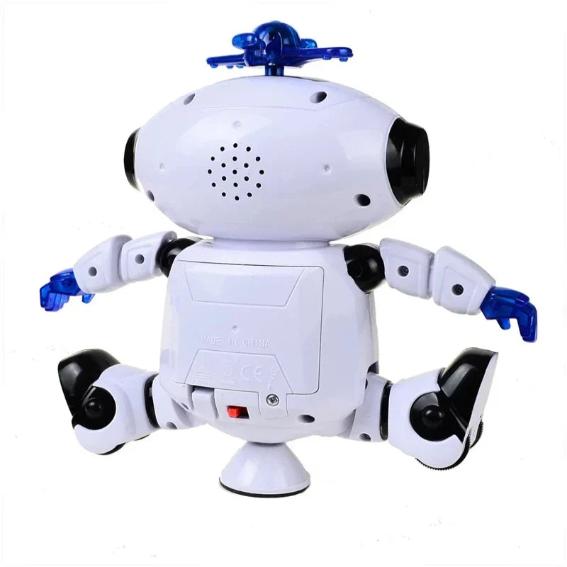 Kids Music Robot Toys Rotating Dance With LED
