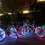 LEDs Light Wheel Rim Spoke Clip Tube Safety