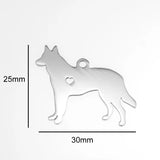 10pcs I Love My Cat Dog Animals Stainless