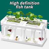 Mini Aquarium With Filter LED Light Fish Tank