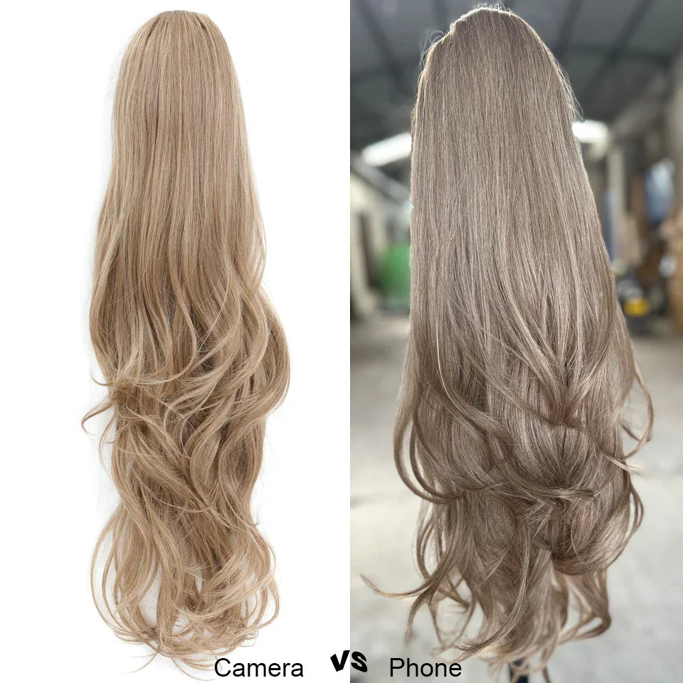Gladys Weave Ponytail Extensions Synthetic Long 28 Inches