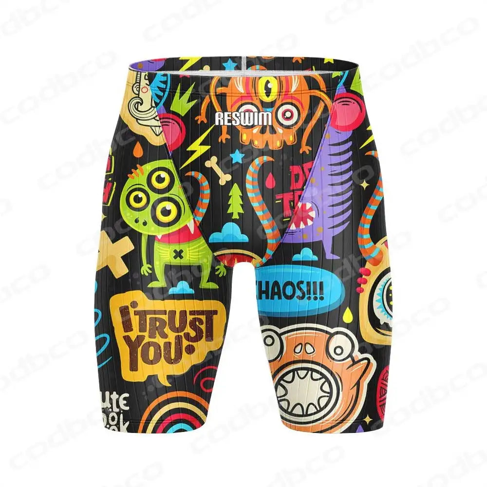 Summer Mens Swimming Tight Shorts Surf Jammers Swimwear