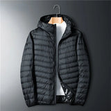 Winter Men Ultralight Thin Down Jacket White Duck