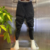 Men's Winter Pants Korean Streetwear Fleece Warm Designer