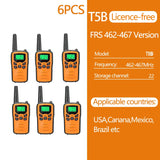 2/4/6 PCS ABBREE Walkie Talkie PMR/FRS UHF Mini