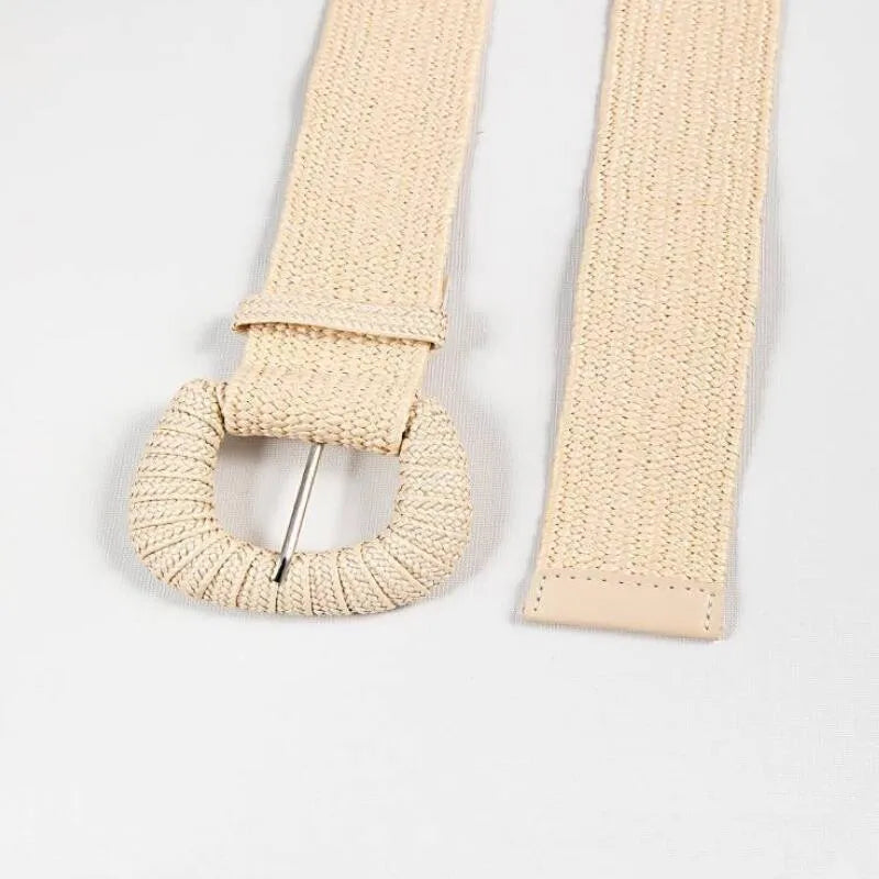 Bohemian Style Hand-woven Black and White Round Buckle
