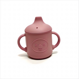 Children's Silicone Cup with Lid Learning Drinking Cup