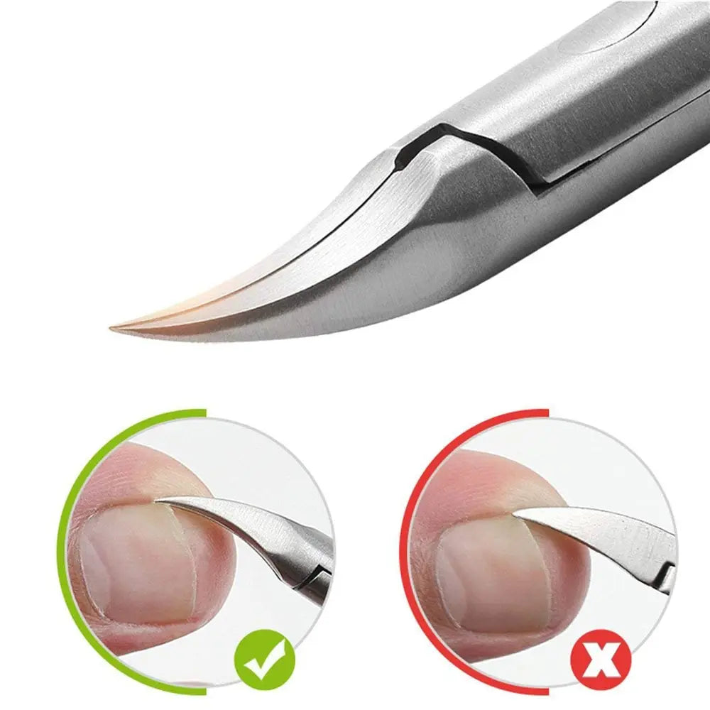 Stainless Steel Nail Clipper Dead Skin Removal Forceps