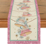 Pink Santa Claus Theme Decoration Kitchen Table Rectangular