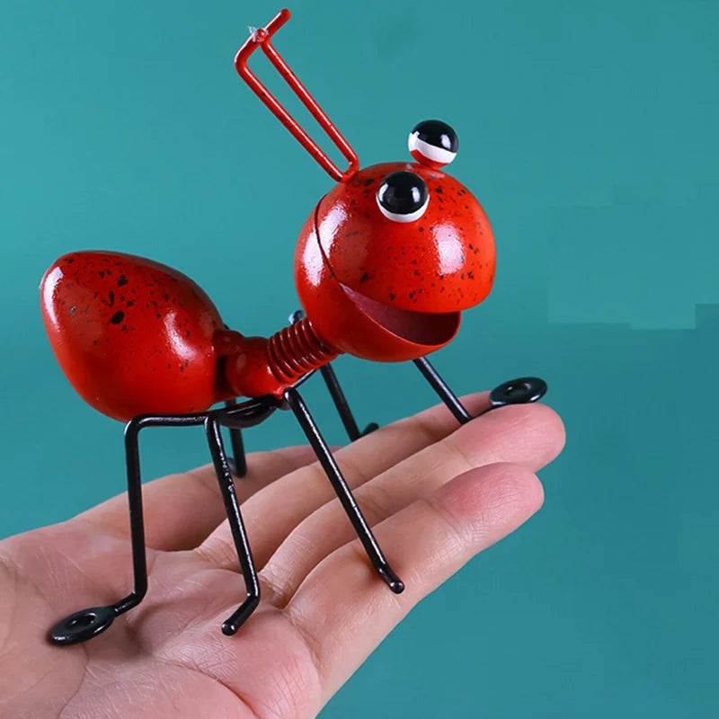 Cute Ant Statue Garden Decor Figure Stand Ant