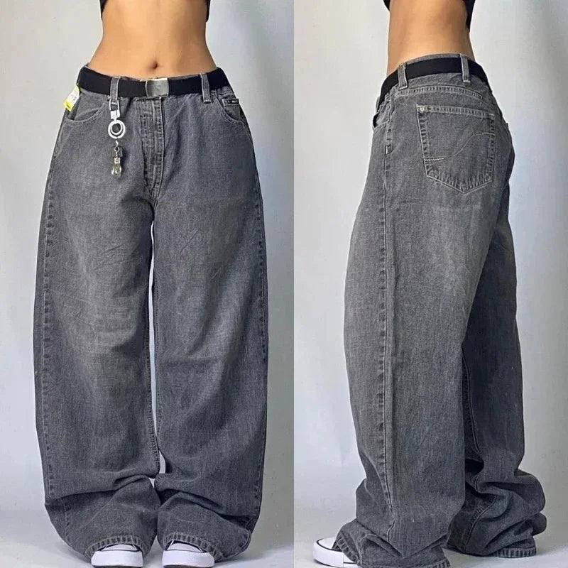 Y2K Fashion Baggy Jeans Denim Cargo Pants Womens