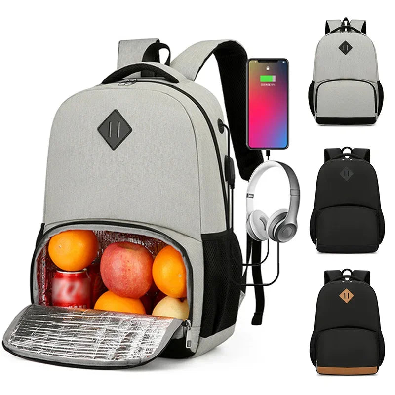 Business Computer Backpack with USB Charging Port Men's