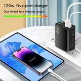 USB C Charger 120W Fast Charging Charger 5Ports
