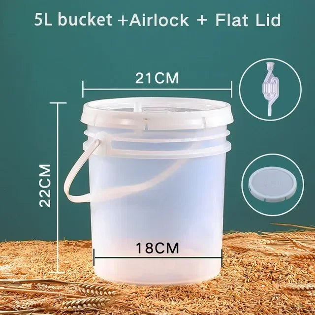 Kit Home Making Equipment Airlock Bucket Fermentation &