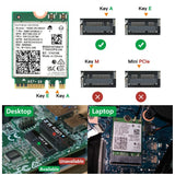 Tri Band WI-FI 6E AX210 M.2 NGFF 5374Mbps