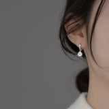 925 Sterling Silver Vintage Flower Little Daisy Earrings