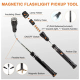 Magnetic Pickup Tool Set Inspection Mirror Telescoping Flashlight