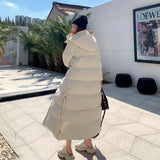 Women X-long Hoodie Down Coat Cotton Padded 2022