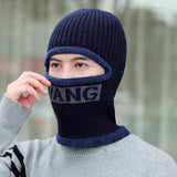 Men's Neck One-Piece Hat Winter Thickened Warm Woolen