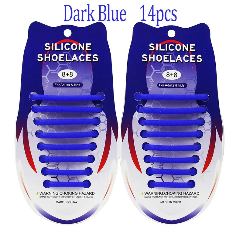 Elastic Oval Thicken Waterproof Silicone Shoelaces Hammer Laces