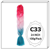 24Inch Synthetic Long Jumbo Ombre Braiding Hair For