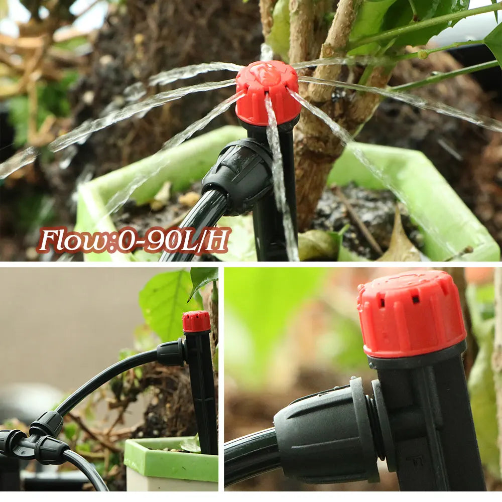 50-5M Garden Drip Irrigation System with Pump & Sprinklers
