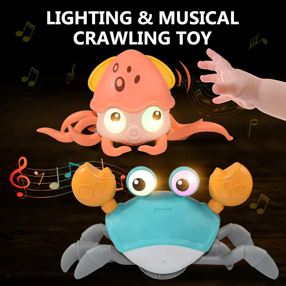 Kids Induction Escape Octopus Crab Crawling Toy Baby