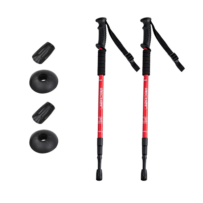 Aluminium Alloy Trekking Poles Ultralight Adjustable No slip