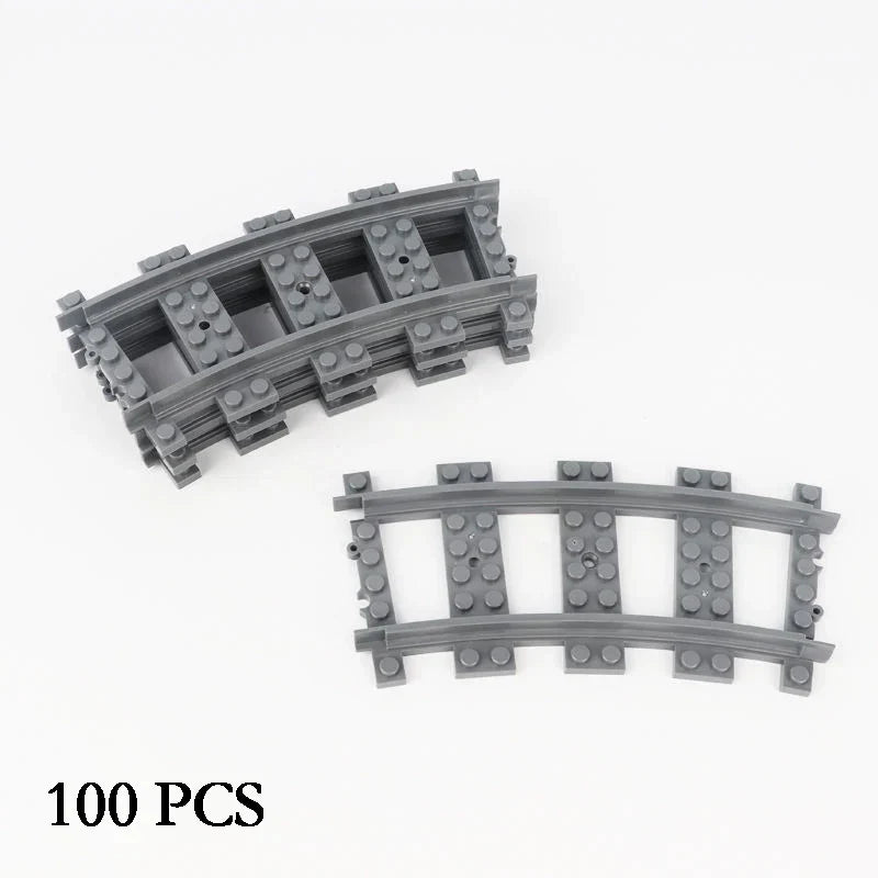 City Train Track Building Block Set 100PCS Soft