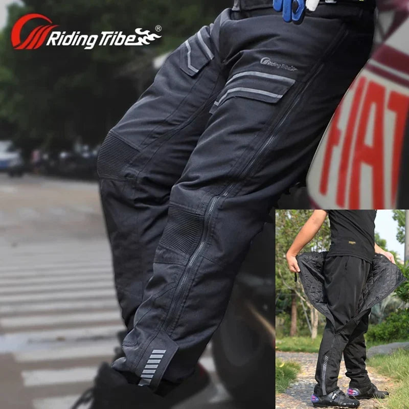 Motorcycle Pants Waterproof Breathable Warm All Season Motocross Rally Rider Riding Protection Trousers With free Kneepads HP-12