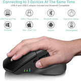 Bluetooth Wireless Ergonomic Split Keyboard and Vertical Mouse