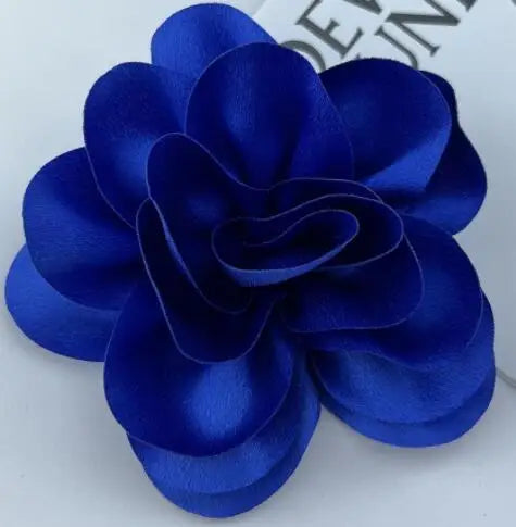 French 14cm Large Flower Brooch Fabric Handmade Accessories