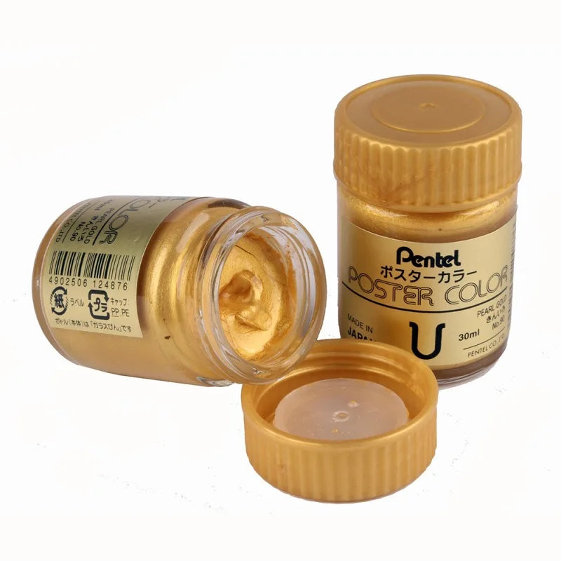 30ml Bottled Gold and Silver Ink Pigment Art