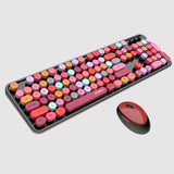 MOFII SWEETWireless Keyboard and Mouse Combo,2.4G Plug and
