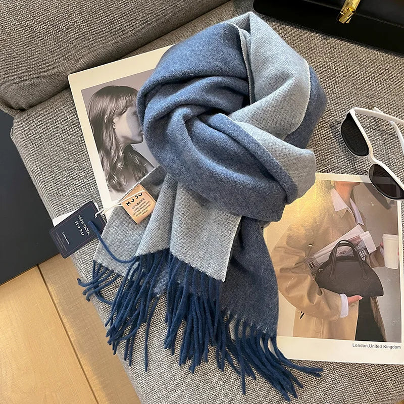 Highquality Australian Wool 100 Solid Color Women's Scarves