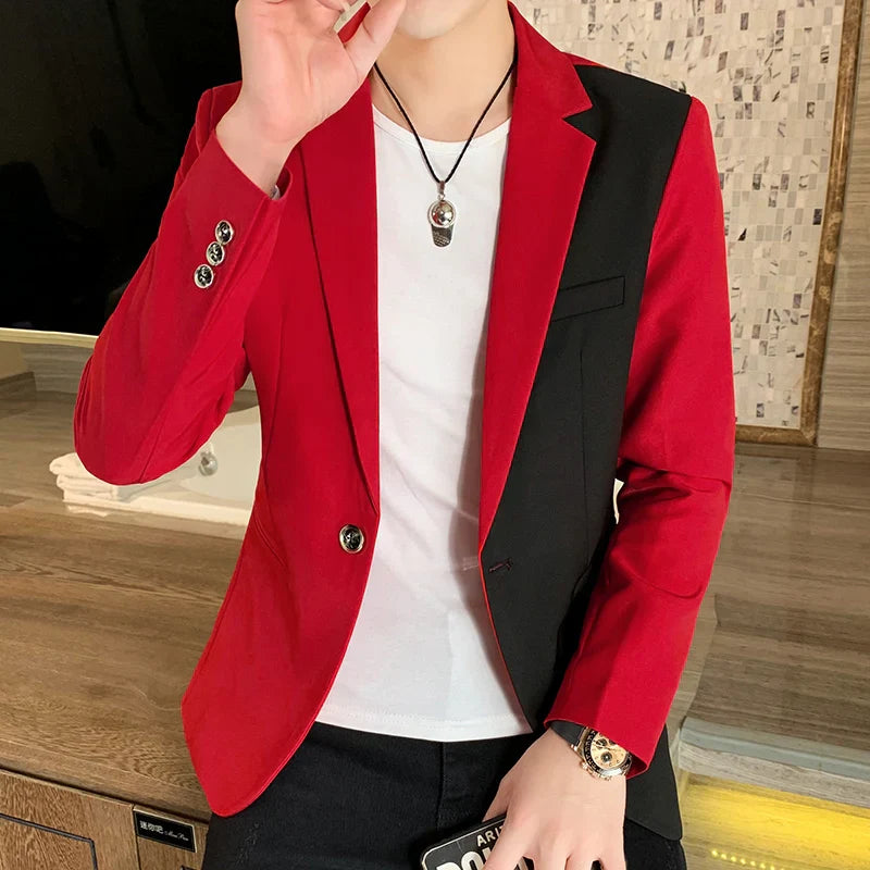 Men Blazer Slim Fit 2024 Autumn New Hot