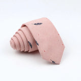 Mens Ties 6cm Classic Cotton Handmade Skinny Neck