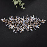 Wedding Rhinestone Red Jewelry Hairstyles Headpiece Black Headdress