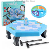 Penguin Breaking Ice Table Game Parent-child Interactive Puzzle