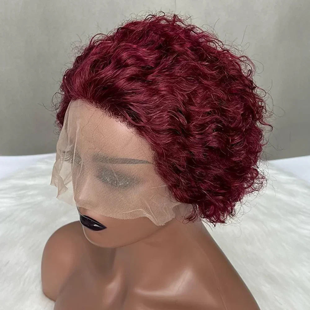 Pixie Cut Wig Human Hair 13x1 Lace Frontal