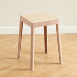 Stackable Storage Bench Stool Plastic Rattan Stools Portable