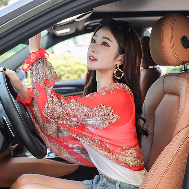 Spring Summer Chiffon Sunscreen Fake Collar Clothing Shawl