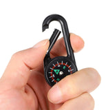 Portable Self Locking Clip-on Camping Compass Carabiners Compass