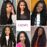 Curly Wave Hair Bundles With Lace Closure 5x5