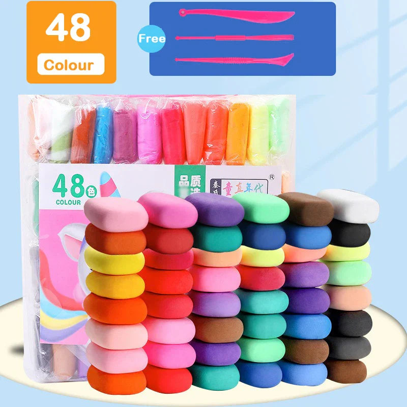 48 Colors Air Dry Clay Ultra Light Magic